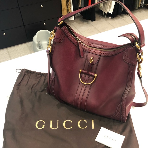 Gucci Accessories - Gucci Burgundy shoulder bag